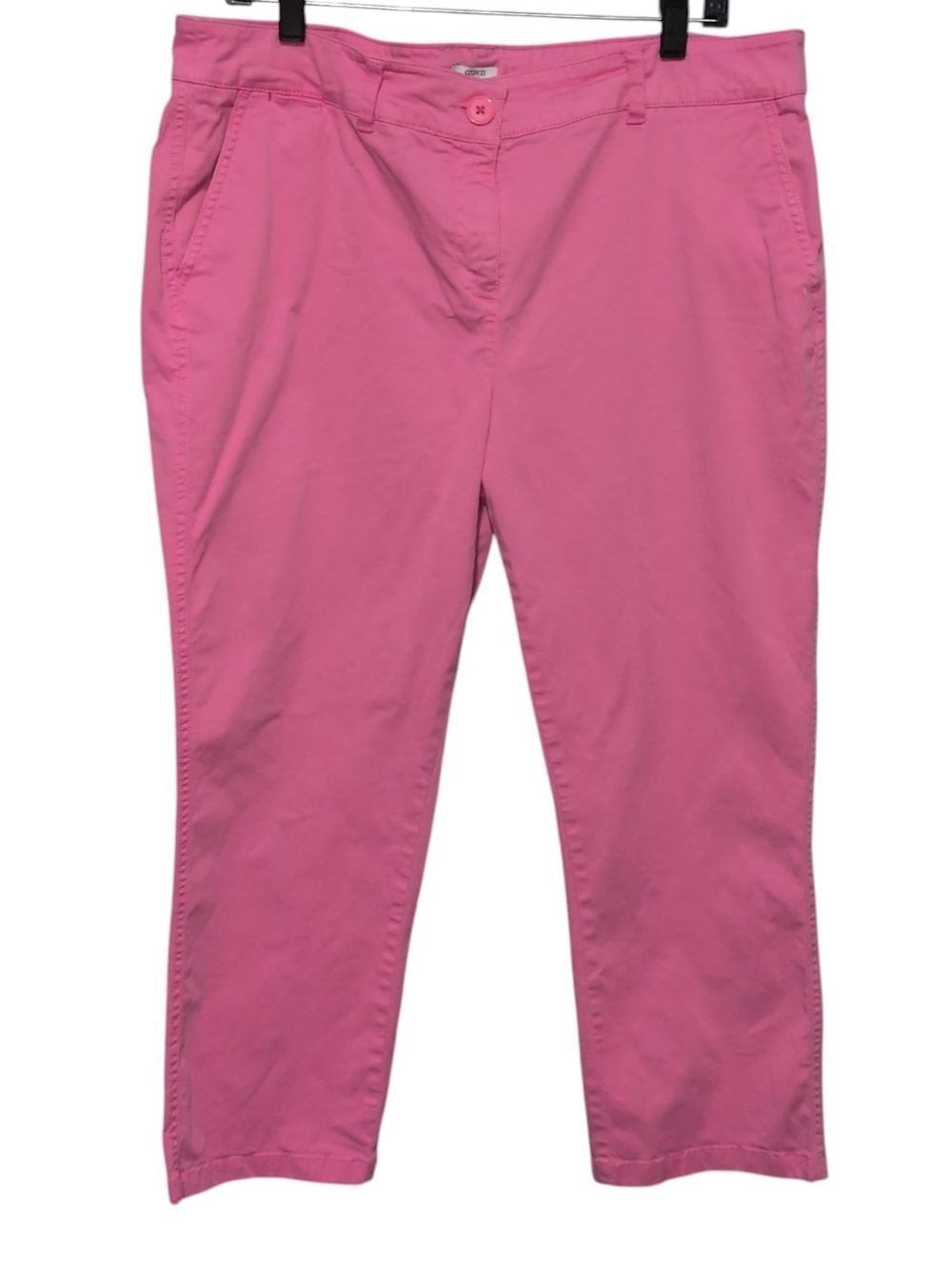 crown & ivy Charlotte Size 14 Pink Cropped Straight-Leg Ankle Pants